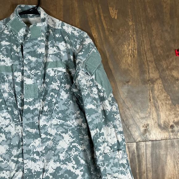 Military Army Combat Mens Coat Green Camouflage Uniform Digicam Medium Regular - Picture 5 of 13